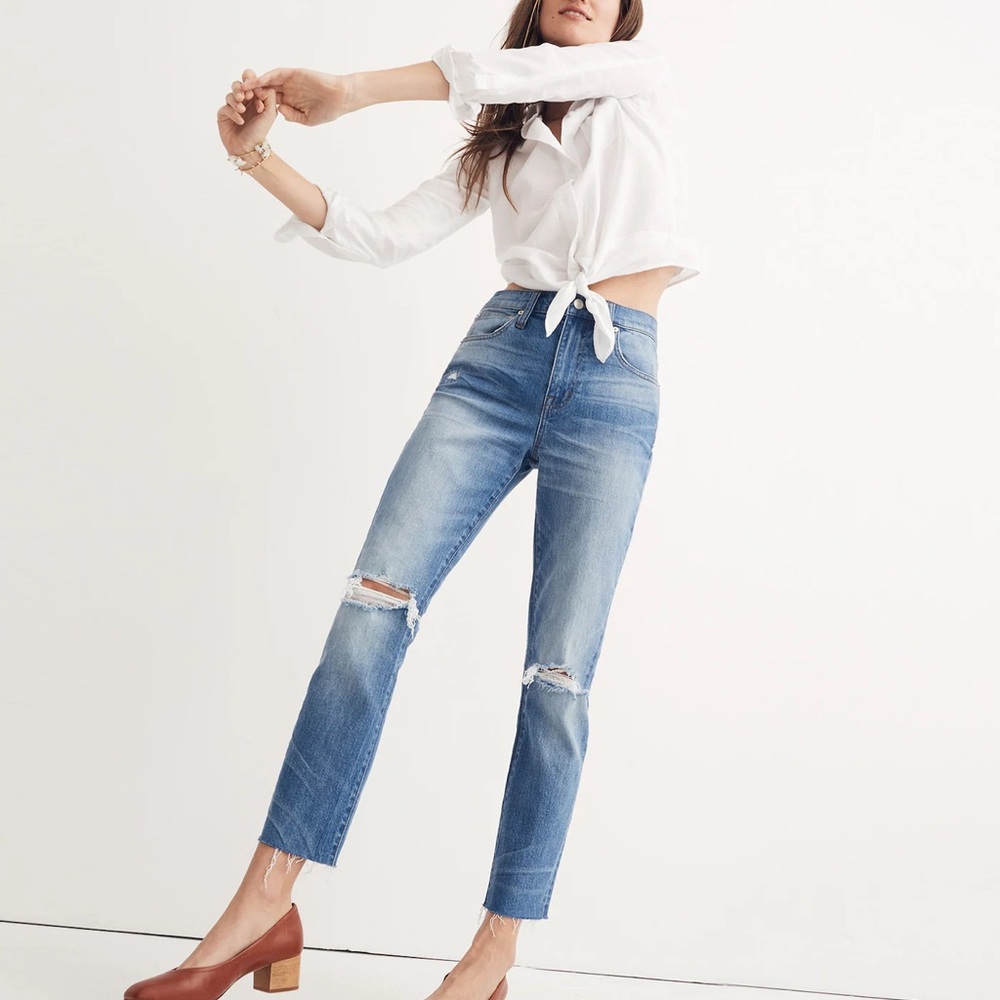 Madewell High Rise Slim Boy Jean